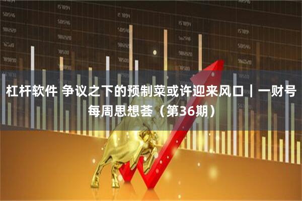 杠杆软件 争议之下的预制菜或许迎来风口｜一财号每周思想荟（第36期）