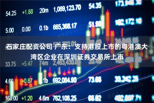 石家庄配资公司 广东：支持港股上市的粤港澳大湾区企业在深圳证券交易所上市