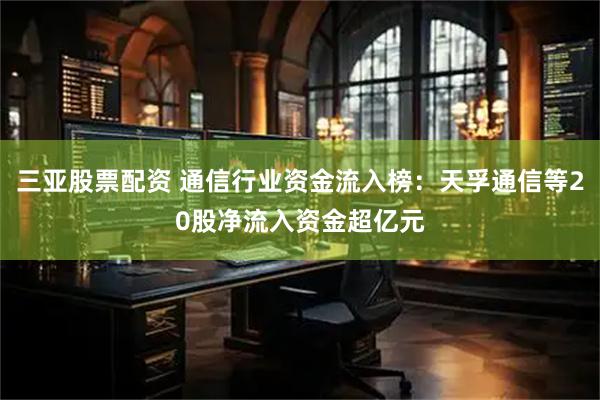 三亚股票配资 通信行业资金流入榜：天孚通信等20股净流入资金超亿元